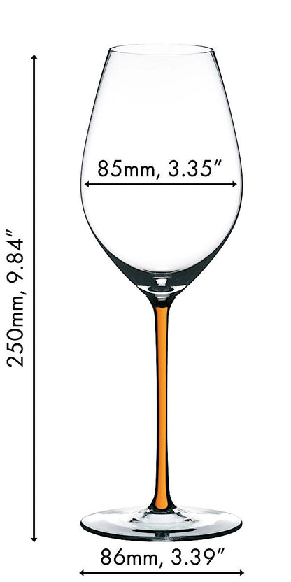 RIEDEL 4900/28O FATTO A MANO Champagner/Weinglas - Stiel ORANGE – Bild 2