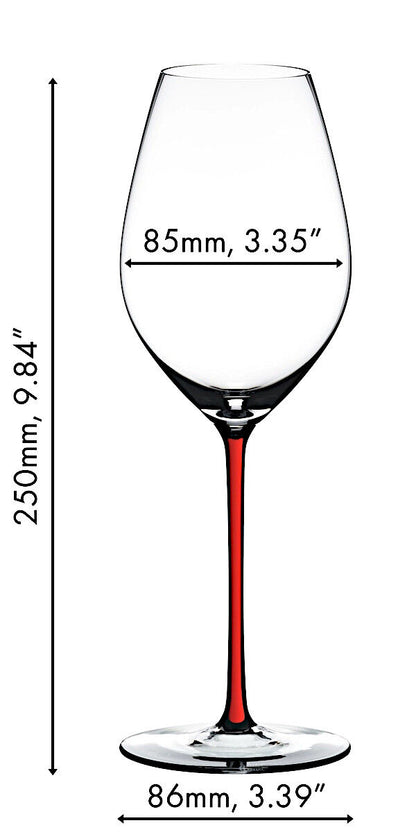 RIEDEL 4900/28R FATTO A MANO Champagner/Weinglas - Stiel ROT – Bild 2