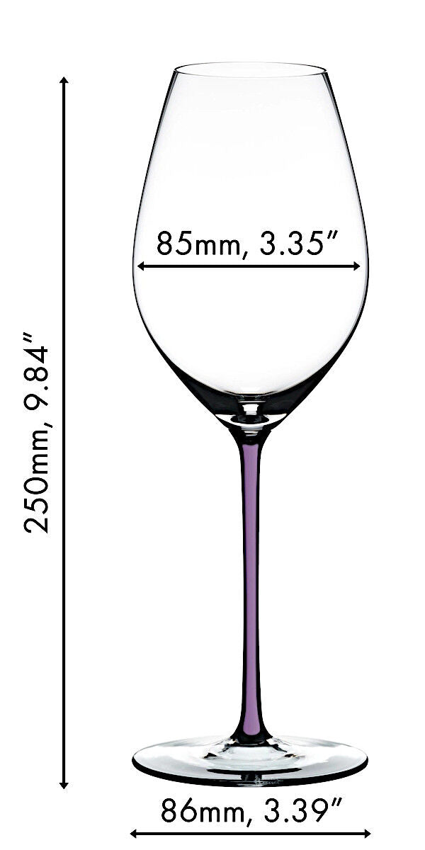 RIEDEL 4900/28V FATTO A MANO Champagner/Weinglas - Stiel VIOLETT – Bild 2