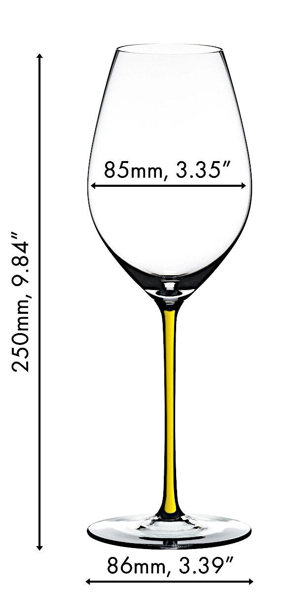RIEDEL 4900/28Y FATTO A MANO Champagner/Weinglas - Stiel GELB – Bild 2