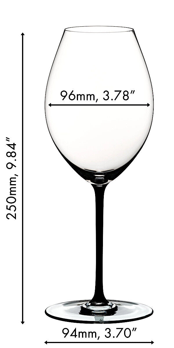 RIEDEL 4900/41B FATTO A MANO Syrah Weinglas - Stiel SCHWARZ – Bild 2