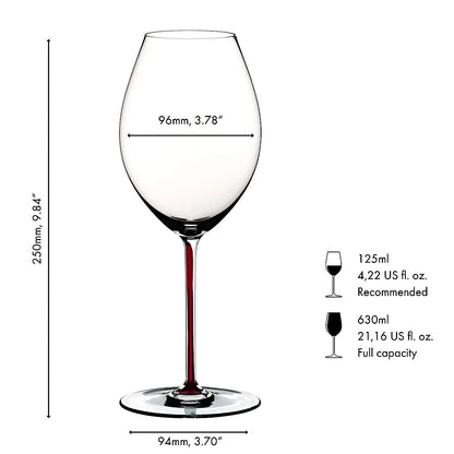 RIEDEL 4900/07DR FATTO A MANO Syrah Weinglas - Stiel DRACHENROT – Bild 2