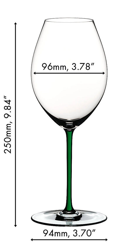RIEDEL 4900/41G FATTO A MANO Syrah Weinglas - Stiel GRÜN – Bild 2