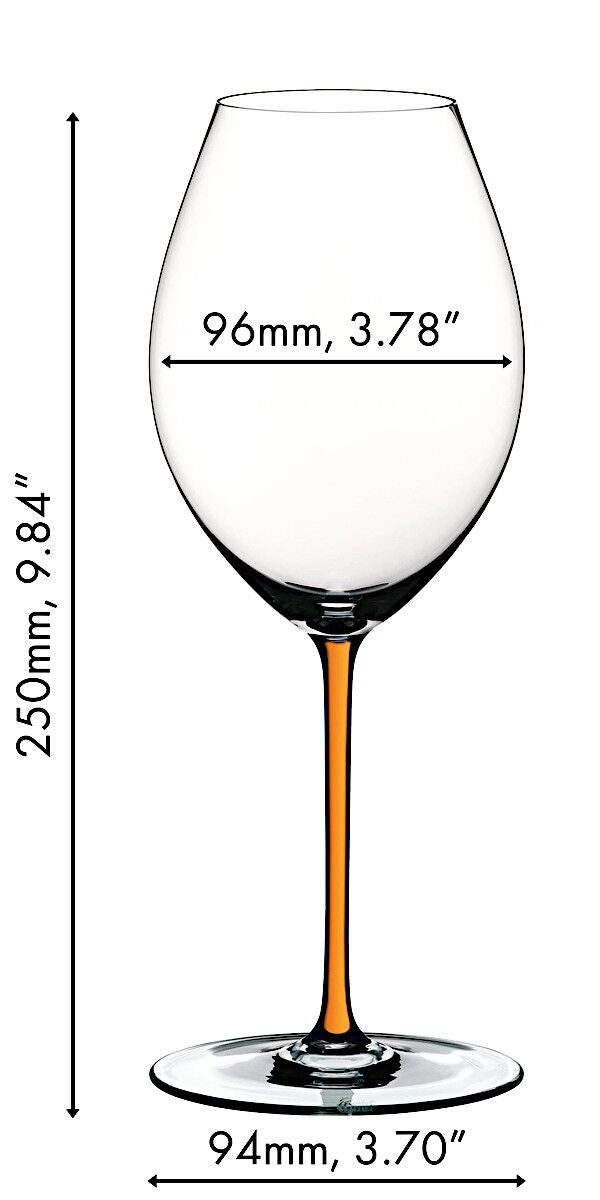 RIEDEL 4900/41O FATTO A MANO Syrah Weinglas - Stiel ORANGE – Bild 2