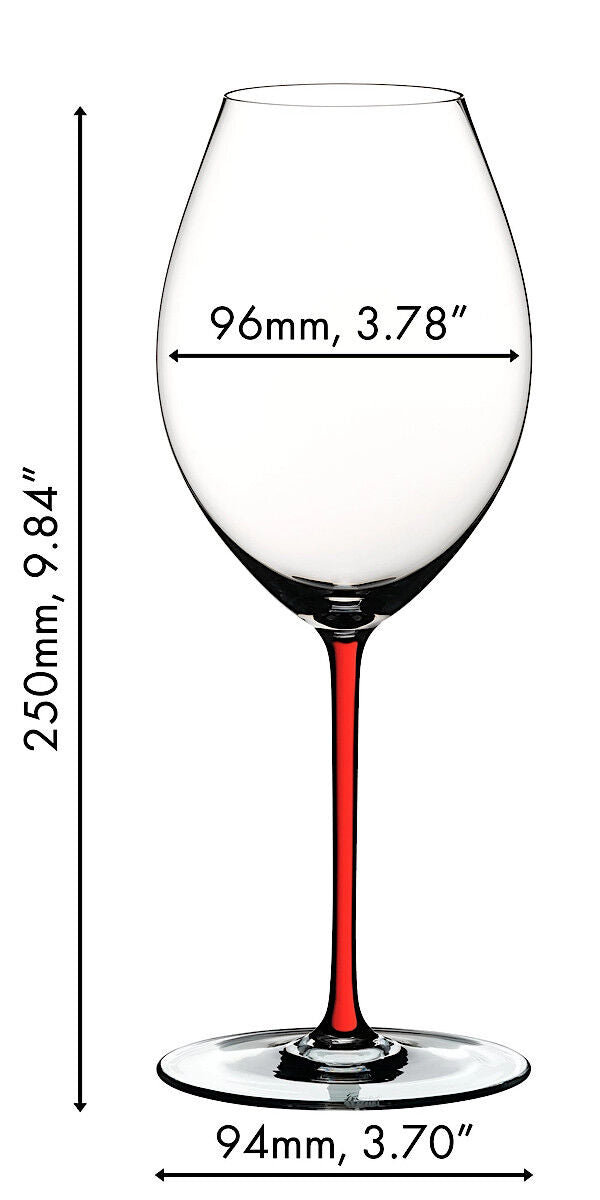 RIEDEL 4900/41R FATTO A MANO Syrah Weinglas - Stiel ROT – Bild 2
