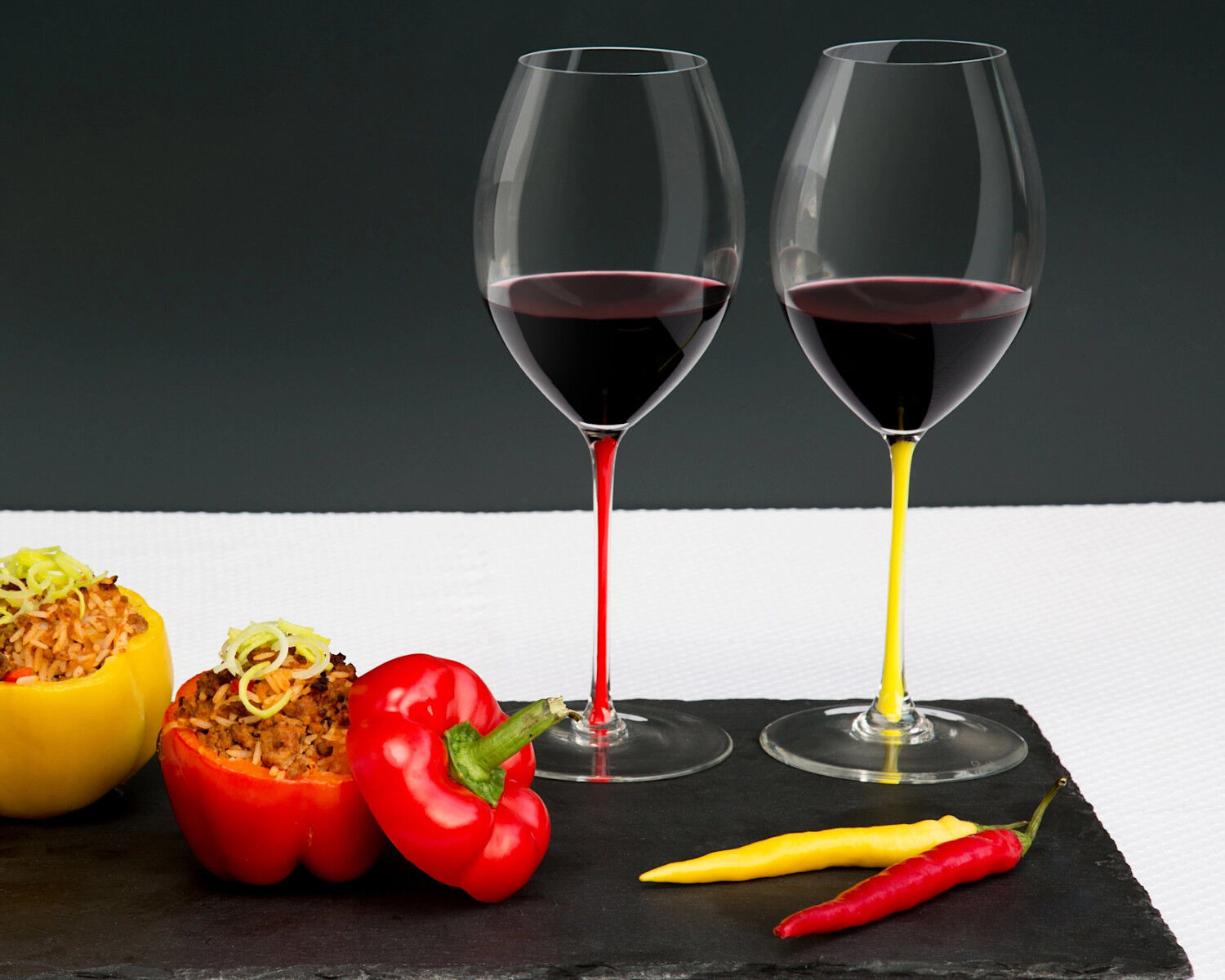 RIEDEL 4900/41R FATTO A MANO Syrah Weinglas - Stiel ROT – Bild 6