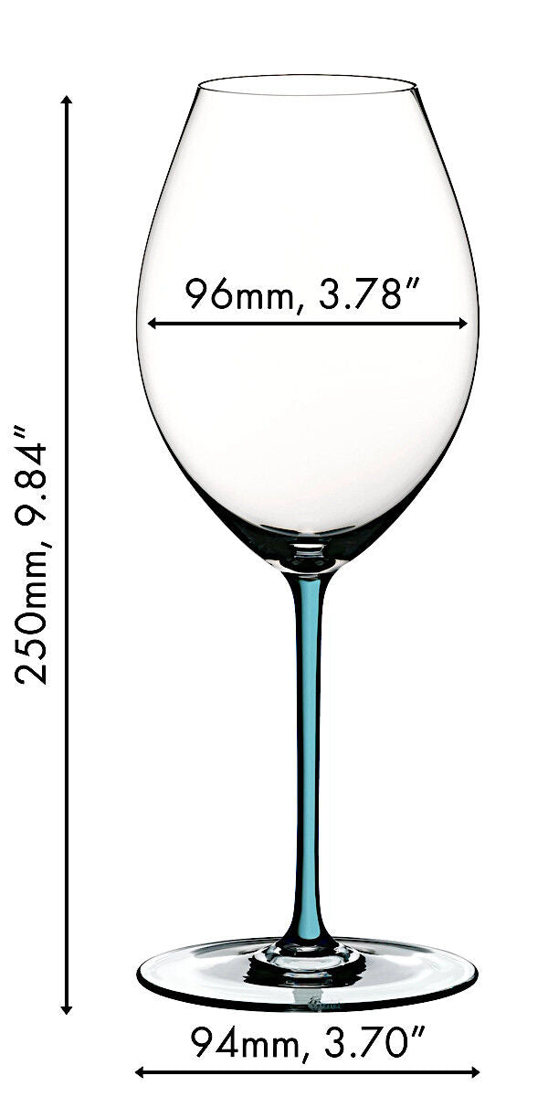 RIEDEL 4900/41T FATTO A MANO Syrah Weinglas - Stiel TÜRKIS – Bild 2