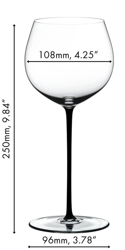 RIEDEL 4900/97B FATTO A MANO Oaked Chardonnay Weinglas - Stiel SCHWARZ – Bild 2