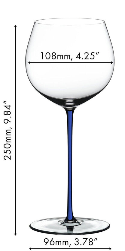 RIEDEL 4900/97D FATTO A MANO Oaked Chardonnay Weinglas - Stiel DUNKELBLAU – Bild 2