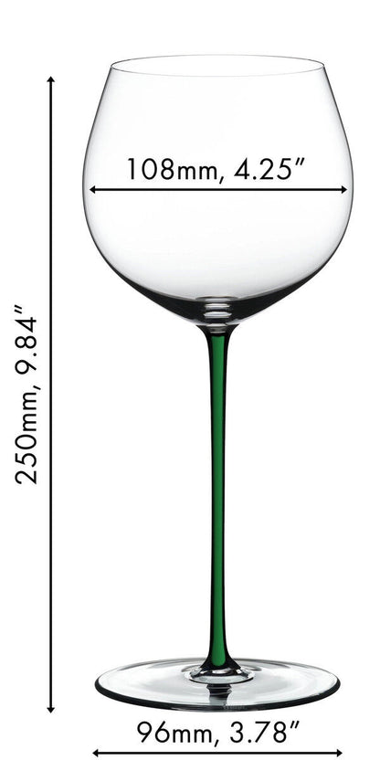 RIEDEL 4900/97G FATTO A MANO Oaked Chardonnay Weinglas - Stiel GRÜN – Bild 2