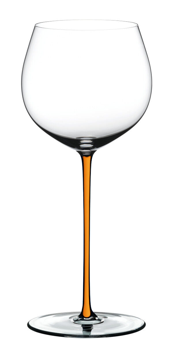 RIEDEL 4900/97O FATTO A MANO Oaked Chardonnay Weinglas - Stiel ORANGE