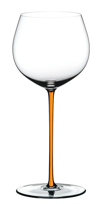 RIEDEL 4900/97O FATTO A MANO Oaked Chardonnay Weinglas - Stiel ORANGE