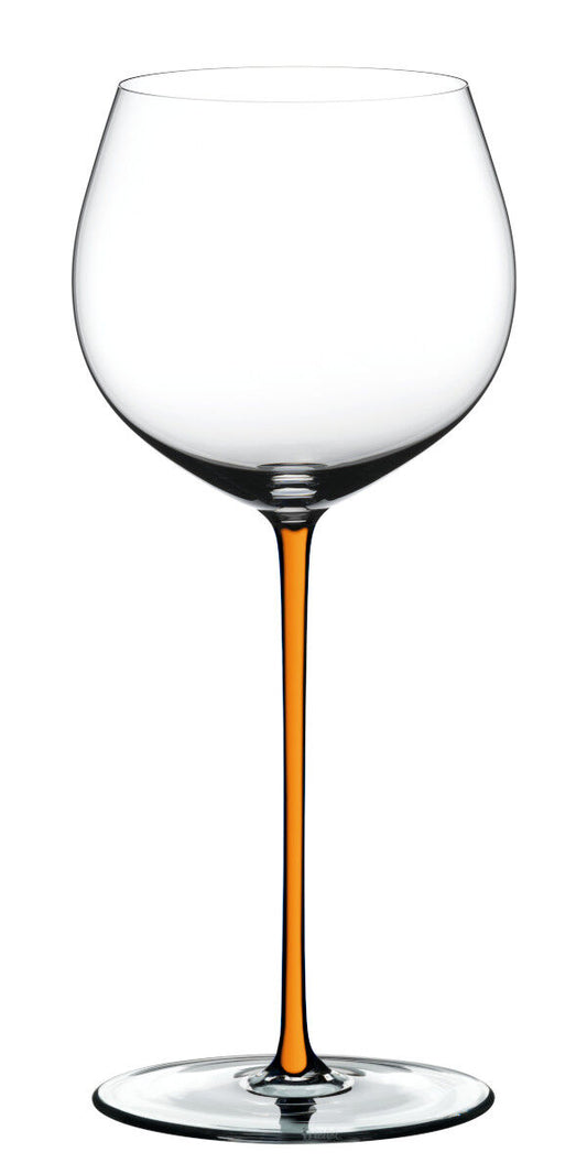 RIEDEL 4900/97O FATTO A MANO Oaked Chardonnay Weinglas - Stiel ORANGE