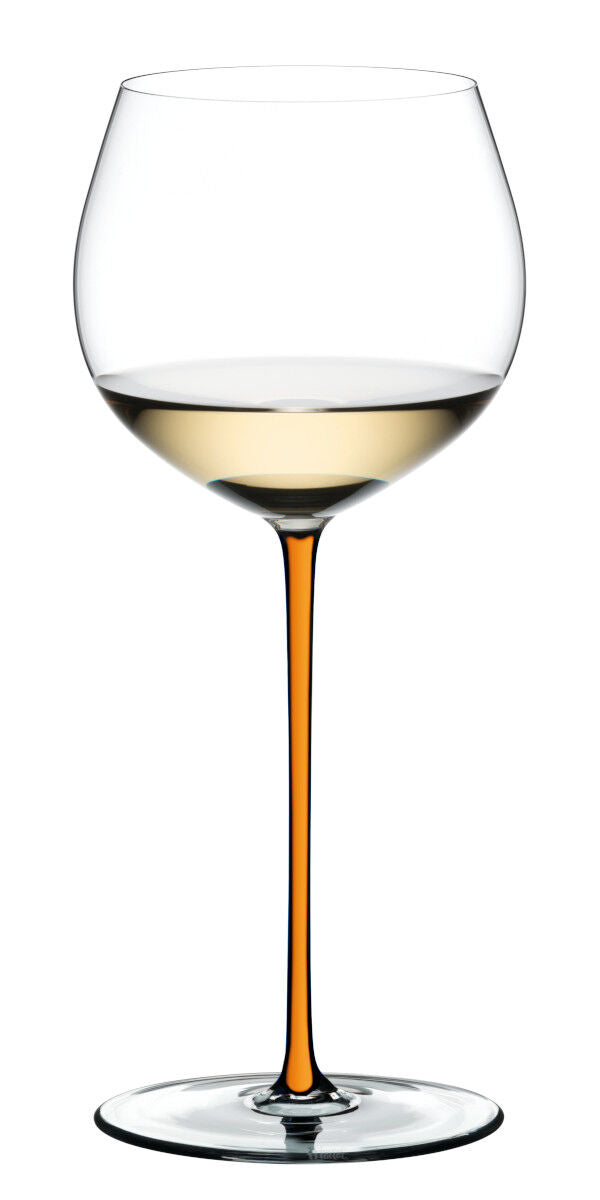 RIEDEL 4900/97O FATTO A MANO Oaked Chardonnay Weinglas - Stiel ORANGE – Bild 3