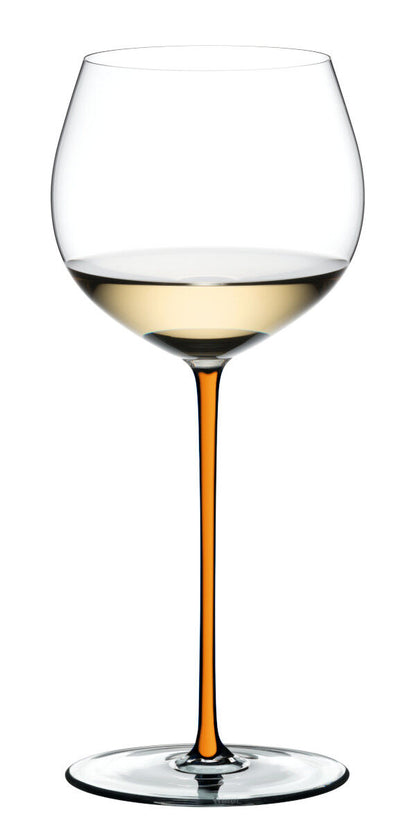 RIEDEL 4900/97O FATTO A MANO Oaked Chardonnay Weinglas - Stiel ORANGE – Bild 3