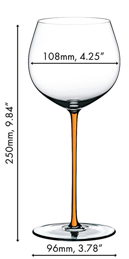 RIEDEL 4900/97O FATTO A MANO Oaked Chardonnay Weinglas - Stiel ORANGE – Bild 2