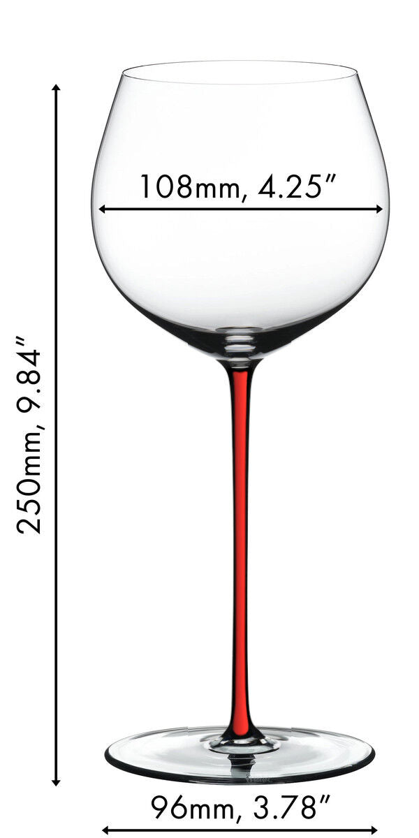 RIEDEL 4900/97R FATTO A MANO Oaked Chardonnay Weinglas - Stiel ROT – Bild 2