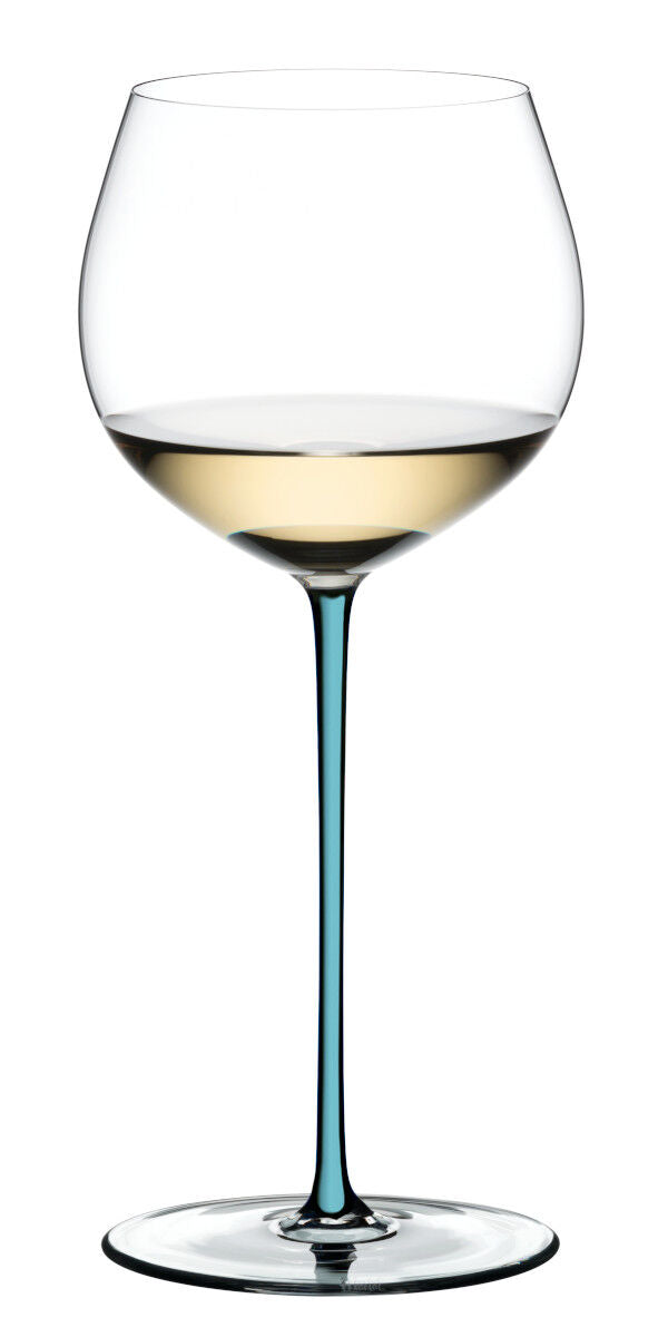 RIEDEL 4900/97T FATTO A MANO Oaked Chardonnay Weinglas - Stiel TÜRKIS – Bild 3