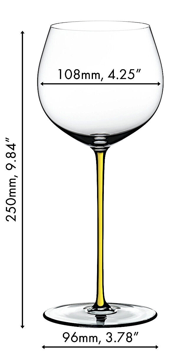 RIEDEL 4900/97Y FATTO A MANO Oaked Chardonnay Weinglas - Stiel GELB – Bild 2