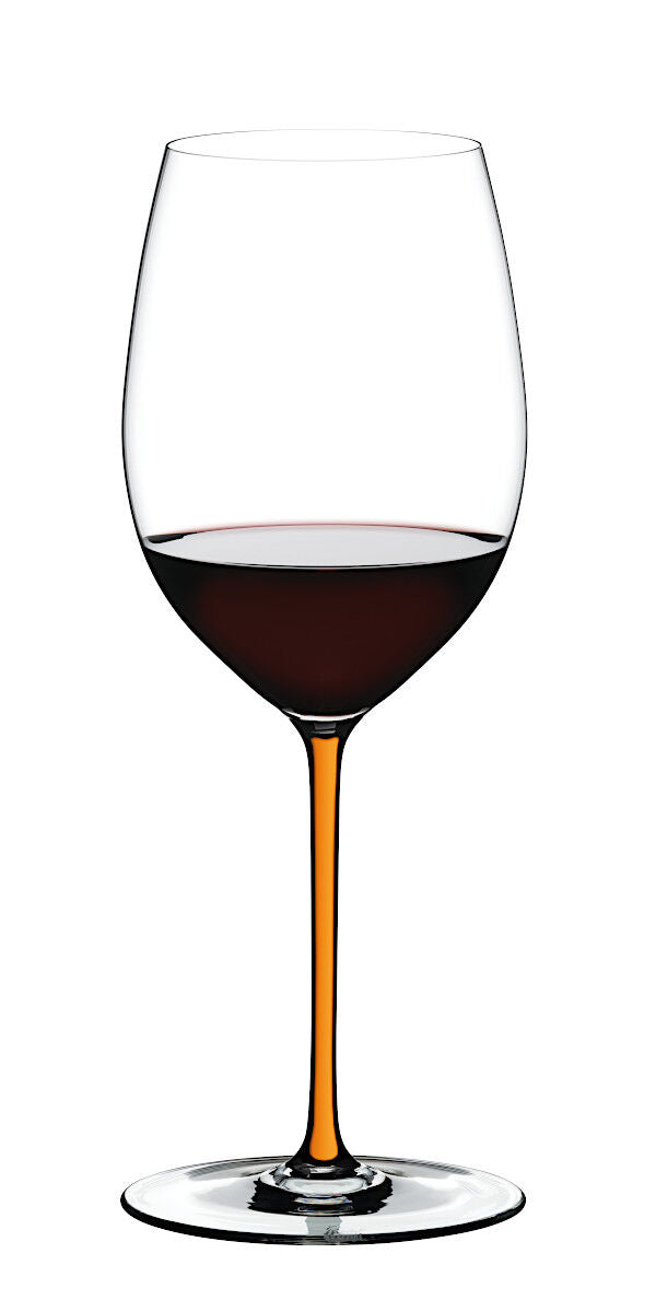 RIEDEL 4900/0O FATTO A MANO Cabernet / Merlot Weinglas - Stiel ORANGE – Bild 3