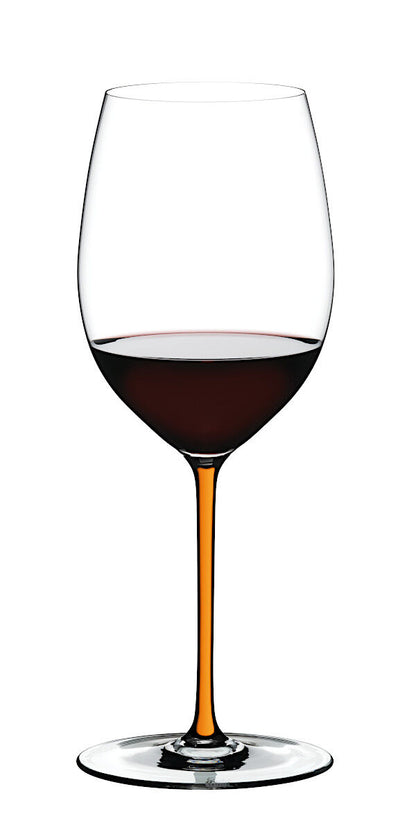 RIEDEL 4900/0O FATTO A MANO Cabernet / Merlot Weinglas - Stiel ORANGE – Bild 3