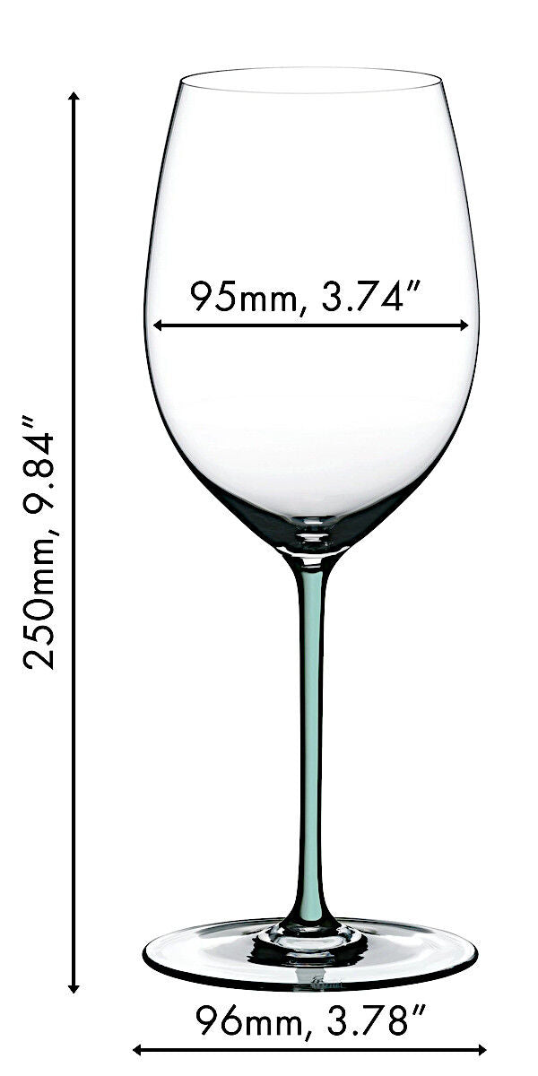 RIEDEL 4900/0M FATTO A MANO Cabernet / Merlot Weinglas - Stiel MINT – Bild 2