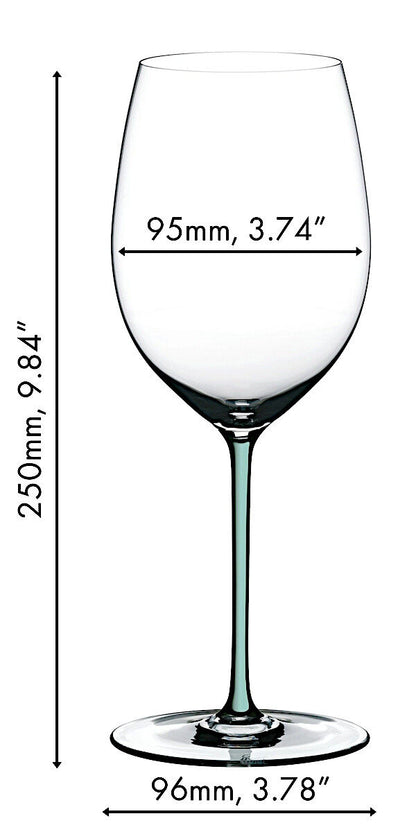 RIEDEL 4900/0M FATTO A MANO Cabernet / Merlot Weinglas - Stiel MINT – Bild 2