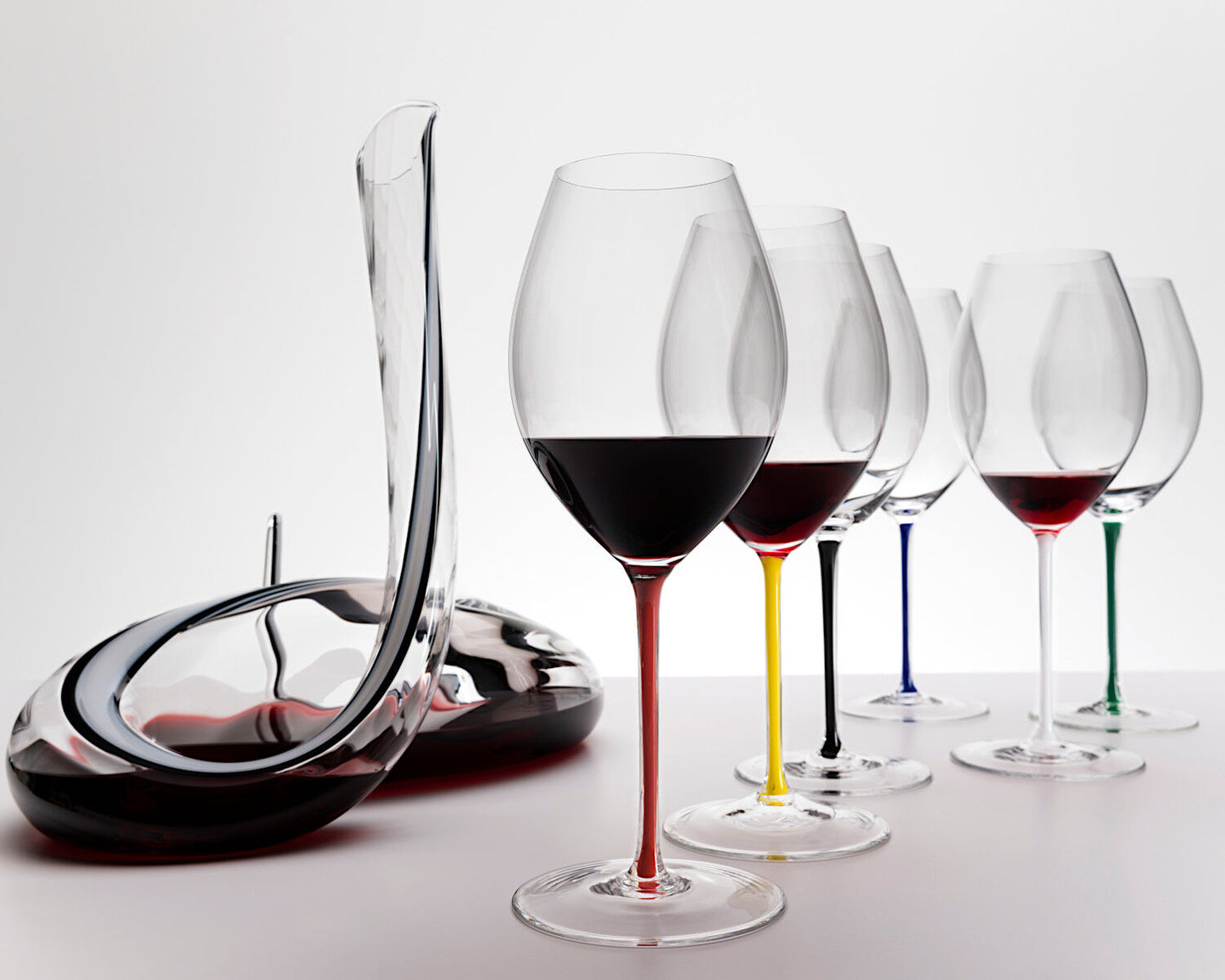 RIEDEL 4900/07DR FATTO A MANO Syrah Weinglas - Stiel DRACHENROT – Bild 6