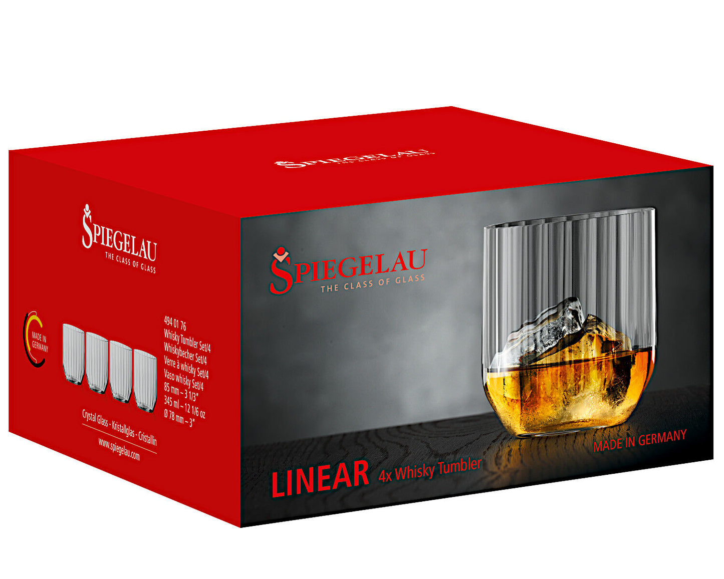 SPIEGELAU 4940176 LINEAR Whisky Tumbler 4er Set – Bild 5