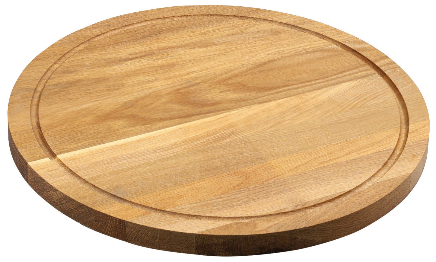 KESPER 49441 Schneidebrett 40 cm aus Eiche, FSC, mit Saftrille