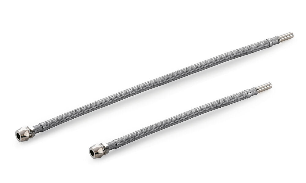 Flexibler Edelstahlschlauch mit Rohrstutzen Ø 10 mm / Wasserschlauch Armatur / Armaturanschluss / Schlauch /…