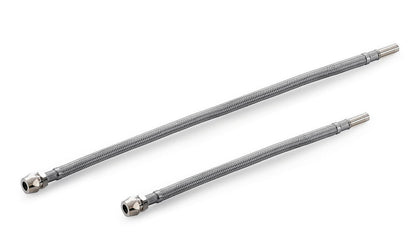 Flexibler Edelstahlschlauch mit Rohrstutzen Ø 10 mm / Wasserschlauch Armatur / Armaturanschluss / Schlauch /…