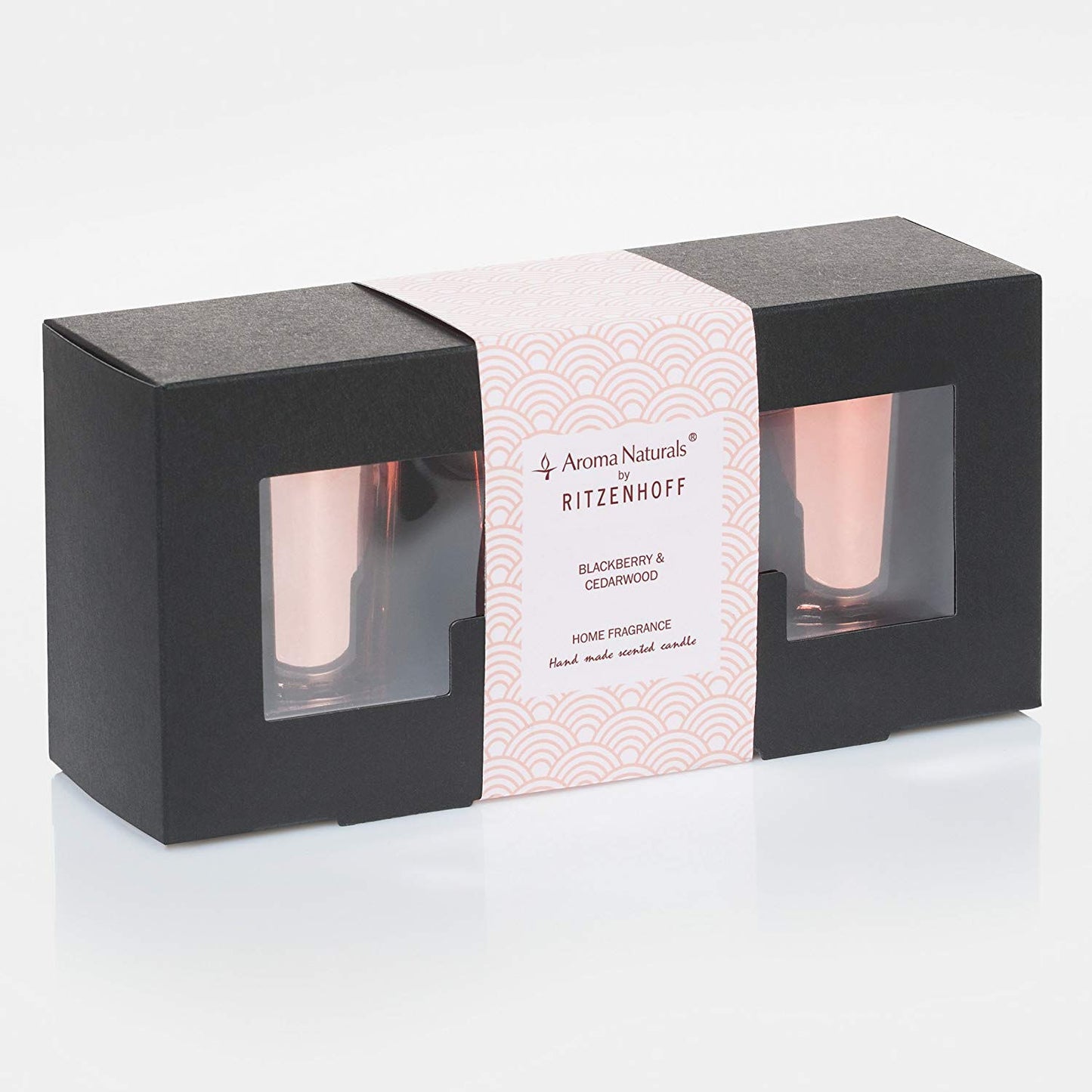 Ritzenhoff 5090004 Duftkerze 3er-Set AROMA NATURALS LUXERY Blackberry & Cedarwood