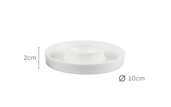 KESPER 51166 Eierbecher, 2er Set, Kunststoff, weiß