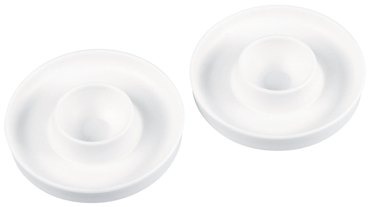 KESPER 51166 Eierbecher, 2er Set, Kunststoff, weiß