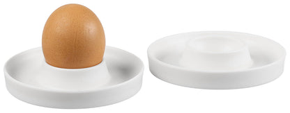 KESPER 51166 Eierbecher, 2er Set, Kunststoff, weiß
