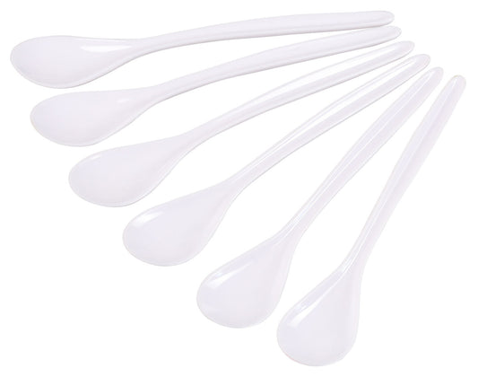 KESPER 51170 Eierlöffel, 6er Set, Kunststoff, weiß