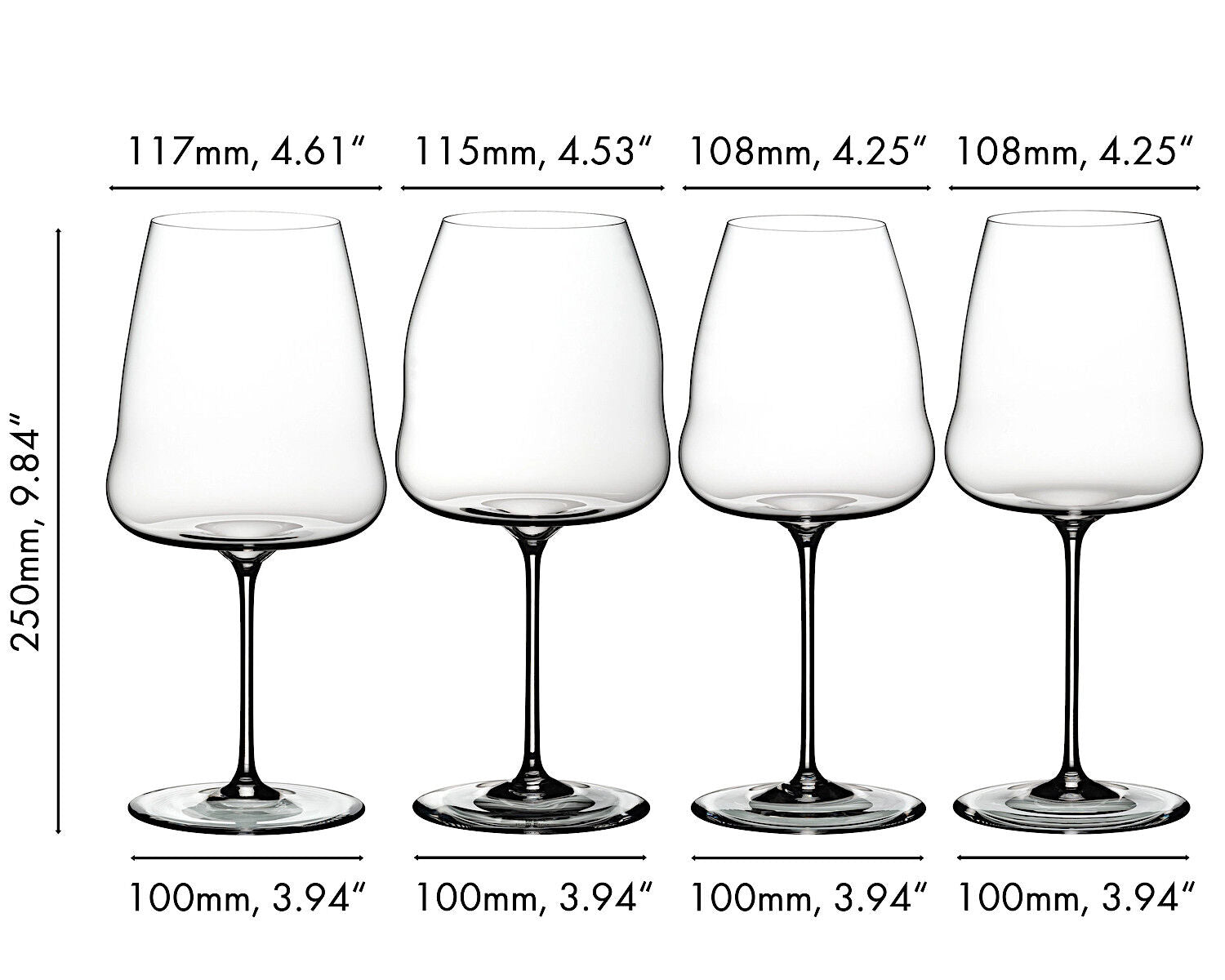 RIEDEL 5123/47 WINEWINGS Tasting Set - 4 Gläser aus Kristallglas – Bild 2