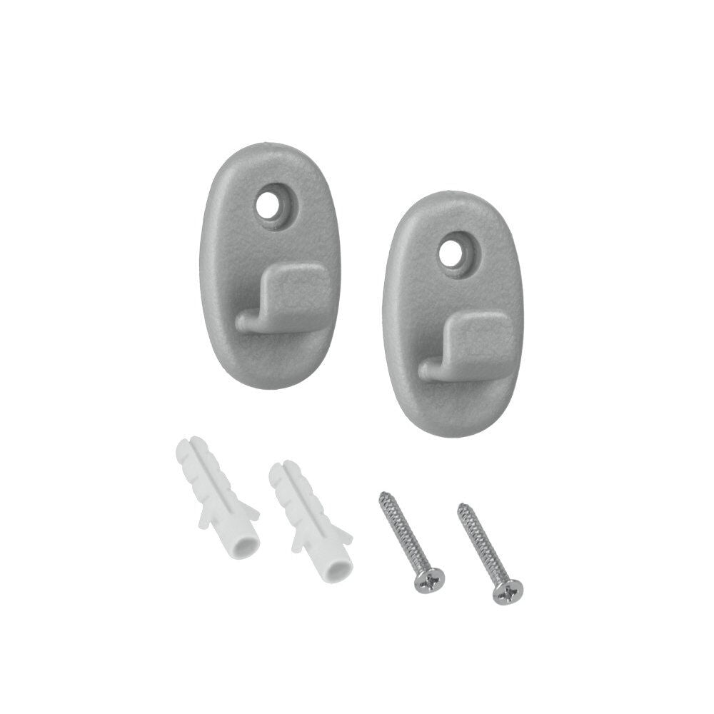 METALTEX 460000038 Onda Befestigungshaken 2er Set, Nylon