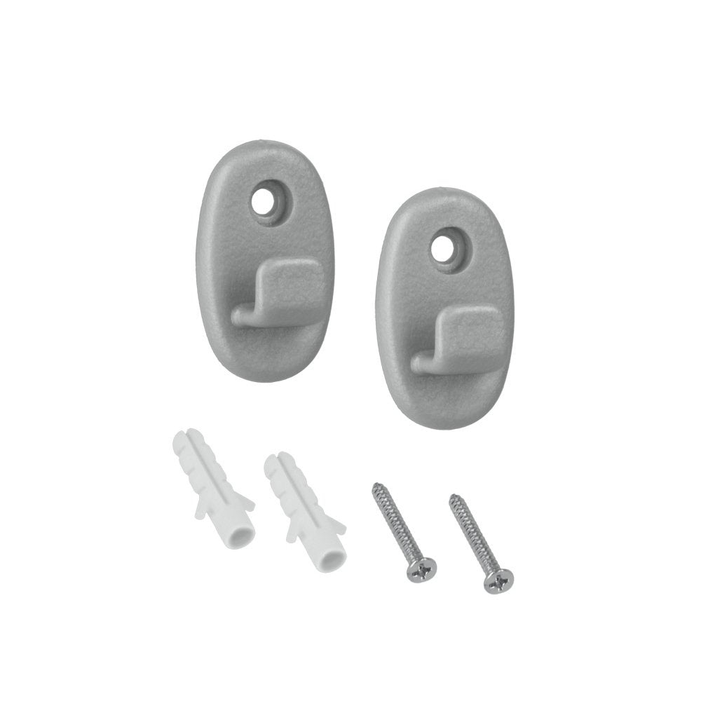 METALTEX 460000038 Onda Befestigungshaken 2er Set, Nylon