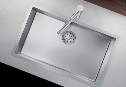 BLANCO Spüle CLARON 700-IF Edelstahl Seidenglanz mit InFino®-Ventil in Handbetätigung / Edelstahlbecken – Bild 3