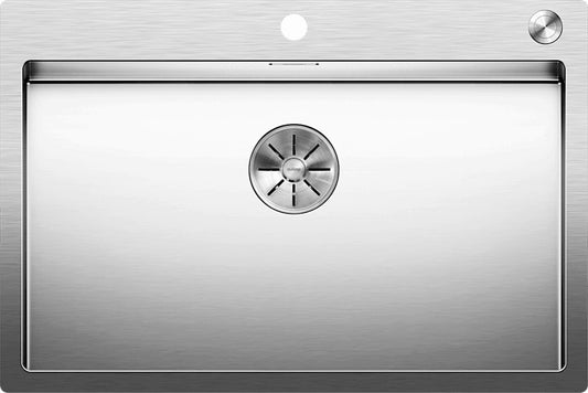 BLANCO Spüle CLARON 700-IF/A mit InFino®-Ventil mit Excenterbedienung PushControl® / Edelstahlbecken