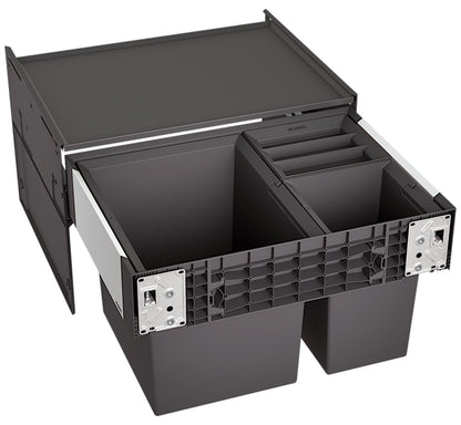 BLANCO 526205 SELECT II XL 60/3 Abfallsystem 46 Liter (1x 30 u. 2x 8) für 60 cm Schrankbreite / Frontanbindung
