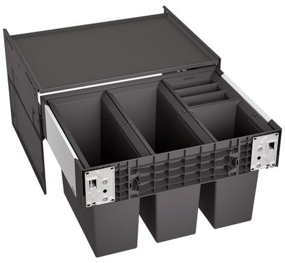 BLANCO 526206 SELECT II 60/4 Abfallsystem 42 Liter (2x 15 u. 2x 6) für 60 cm Schrankbreite / Frontanbindung