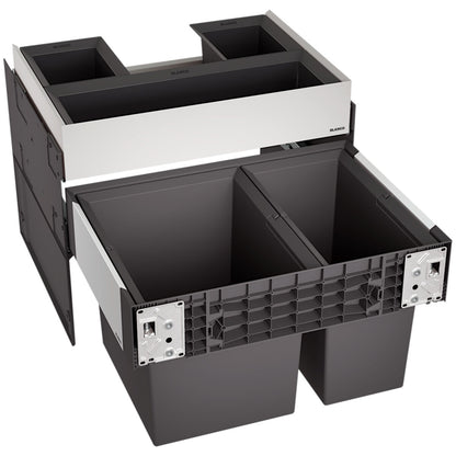 BLANCO 526208 SELECT II 60/2 ORGA Abfallsystem 49 Liter (1x 30 u. 1x 19) für 60 cm Schrankbreite / Frontanbindung