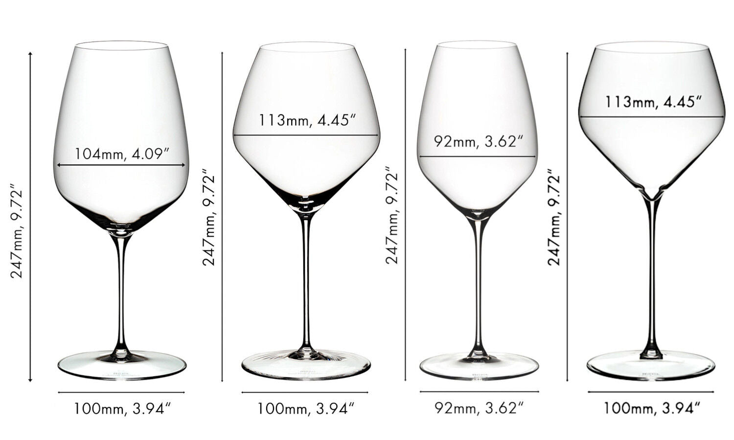 RIEDEL 5330/47-1 VELOCE Tasting Set - 4 Gläser aus Kristallglas – Bild 2