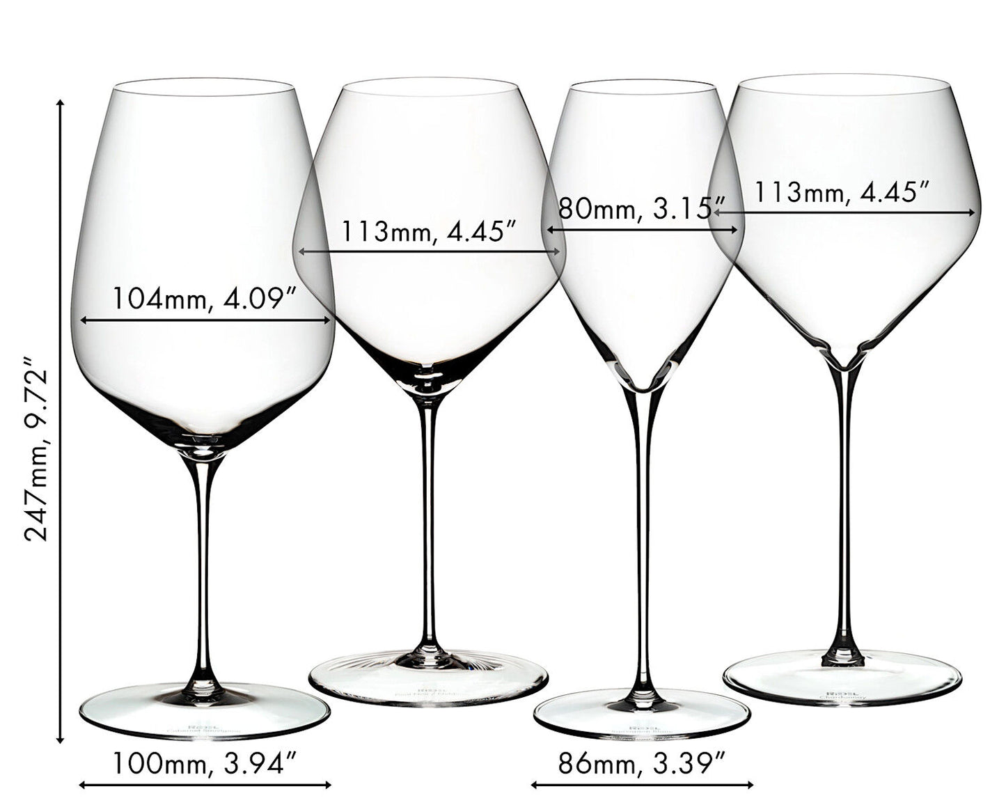 RIEDEL 5330/47 VELOCE Tasting Set - 4 Gläser aus Kristallglas – Bild 2