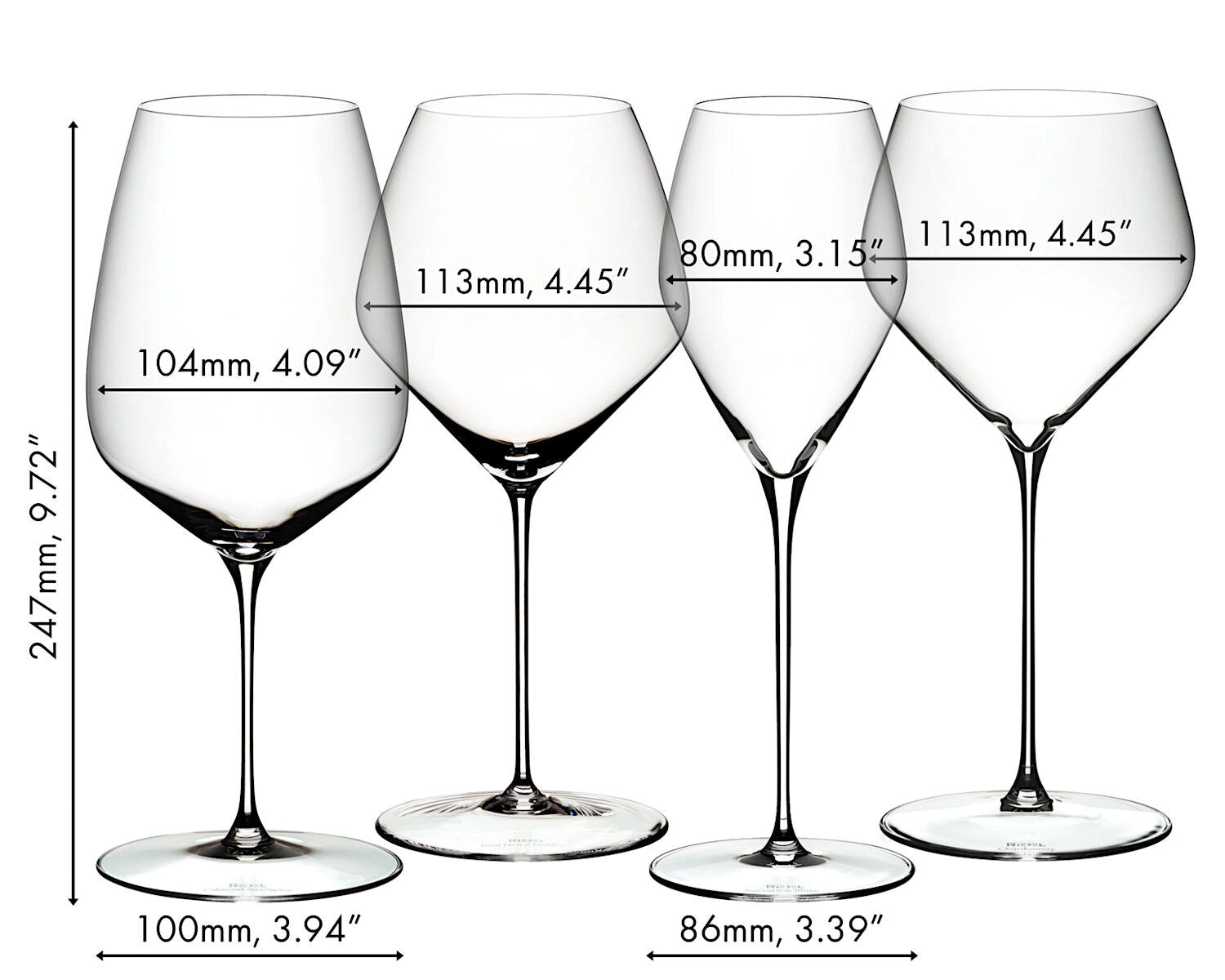 RIEDEL 5330/47 VELOCE Tasting Set - 4 Gläser aus Kristallglas – Bild 2