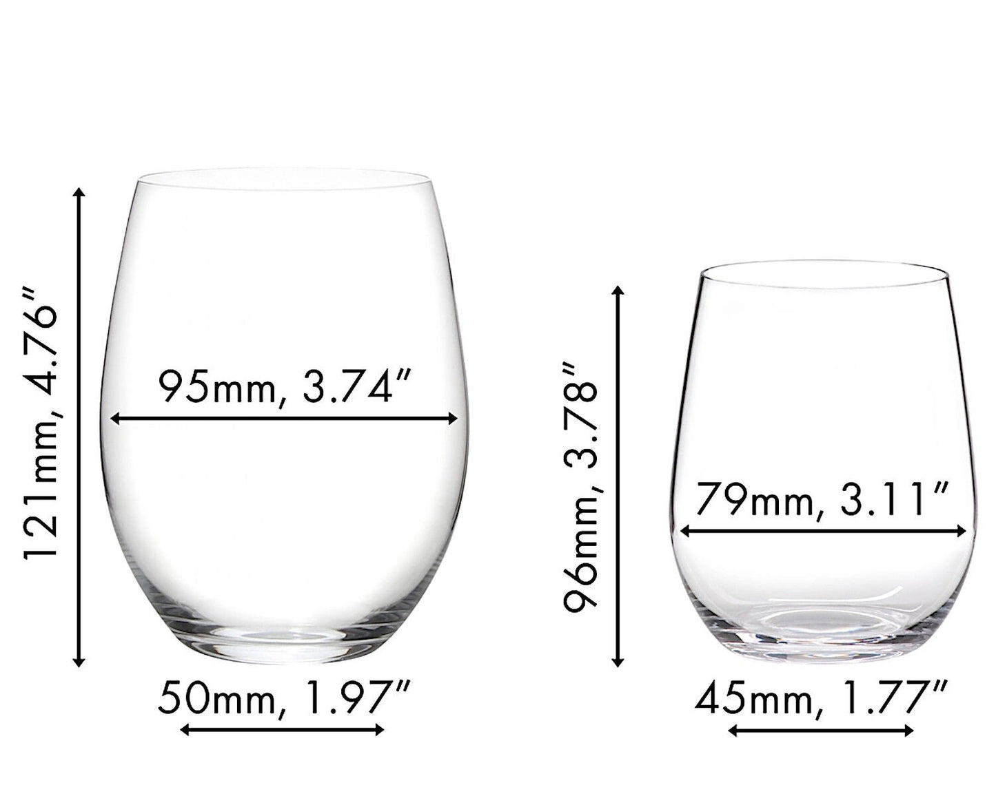 RIEDEL 5414/50 THE O WINE TUMBLER Cabernet/Merlot u. Viognier/Chardonnay VORTEILSSET KAUF 8 ZAHL 6 – Bild 2