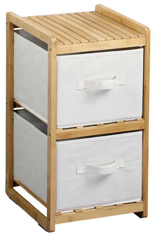 KESPER 54275 Regal mit 2 Boxen, Bambus, FSC, 29,5 x 33,5 x 57 cm